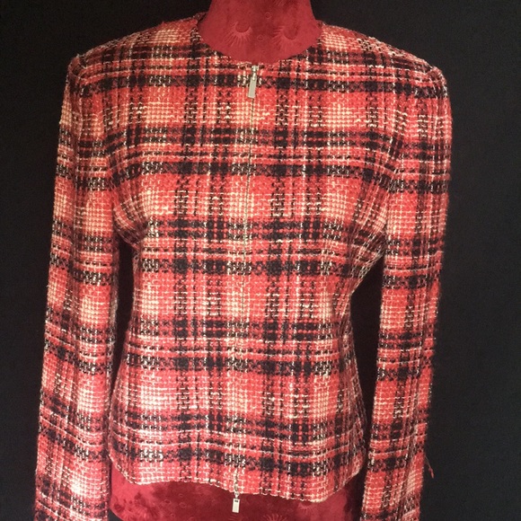 Rena Rowan Plaid Tweed Jacket - Picture 12 of 16